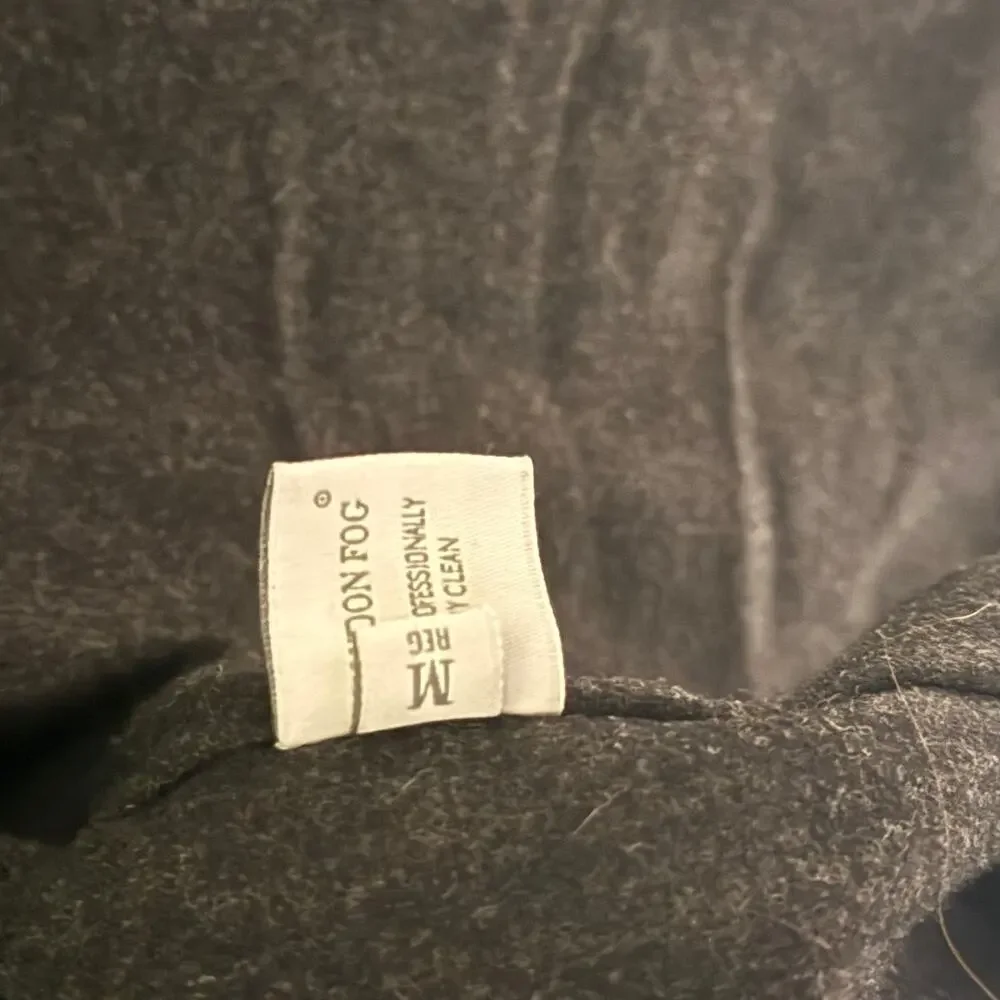 London Fog Insulated Field Jacket Men's M w/ hoodie and removeable wool lining